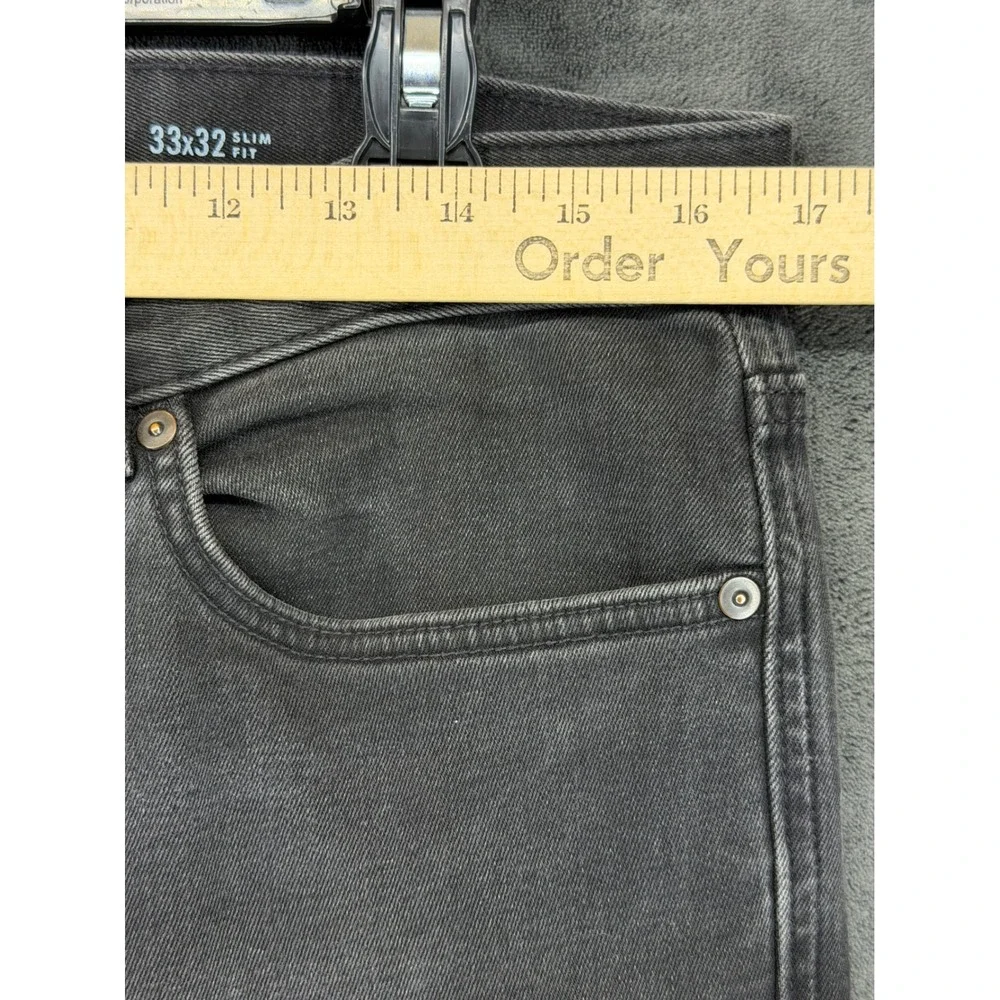 Banana Republic Traveler Slim Luxe Pants Mens 33x32‎ True Black 389371-00